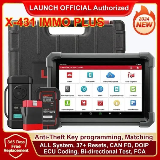 GENUINE LAUNCH X431 IMMO Plus X-PROG 3 Key Programming All System Car Diagnostic Tools Anti-Theft Programming 38 Reset EUC Coding CAN FD QUANTUM OBD