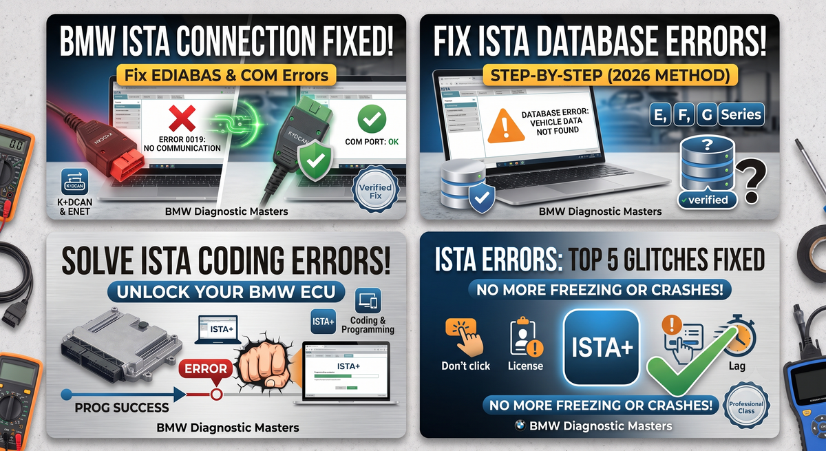 Common BMW ISTA Errors & Fixes (2026): Troubleshooting Guide for ISTA, ICOM & K+DCAN QUANTUM OBD