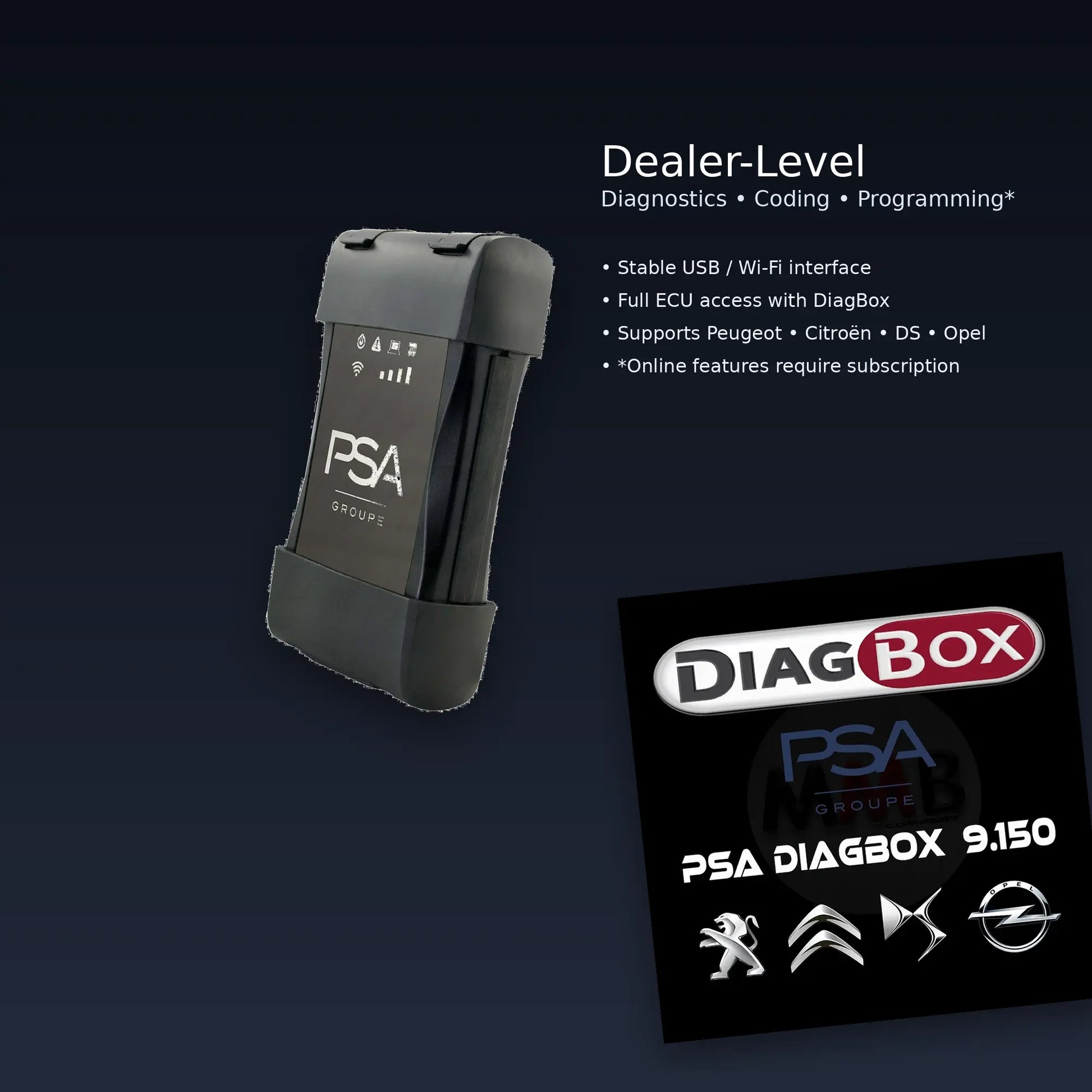 🔧 PSA GROUP ACTIA VCI – GENUINE DEALER TOOL FOR PEUGEOT / CITROËN / DS / OPEL QUANTUM OBD