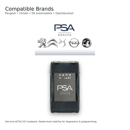 🔧 PSA GROUP ACTIA VCI – GENUINE DEALER TOOL FOR PEUGEOT / CITROËN / DS / OPEL QUANTUM OBD