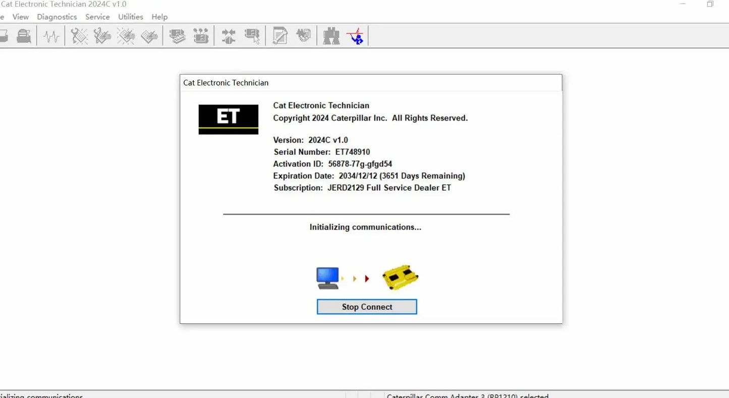 CAT ET Software 2025 Caterpillar Electronic Technician Diagnostic Software Installation Service QUANTUM OBD