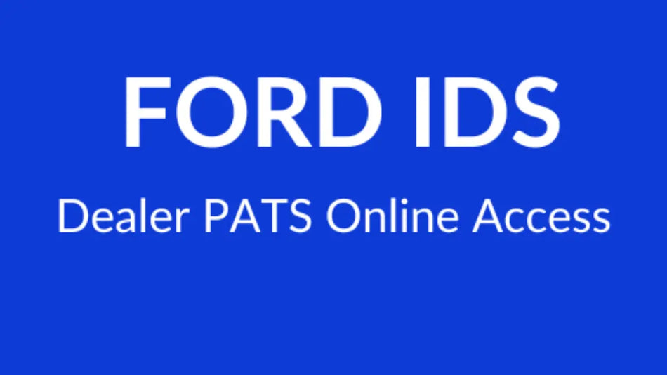 FORD FDRS IDS PATS DEALER ACCOUNT SERVICE ONLINE KEY PROGRAMMING IDS FDRS QUANTUM OBD