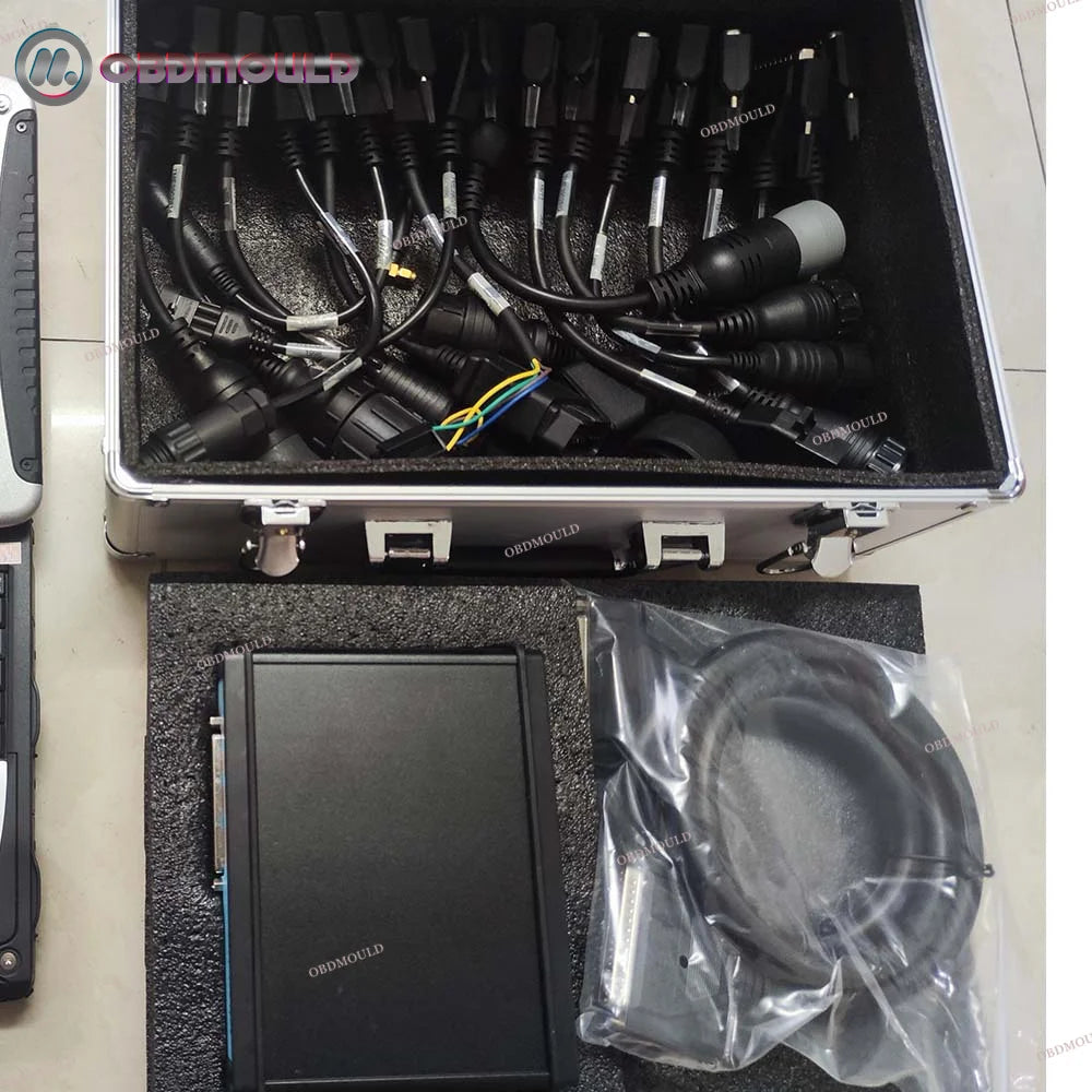 For Jaltest Link Heavy Duty Truck Diagnostic Tool Jaltes Exzavato Universal Truck Excavator Diagnostic Kit+Toughbook CF53 Laptop QUANTUM OBD