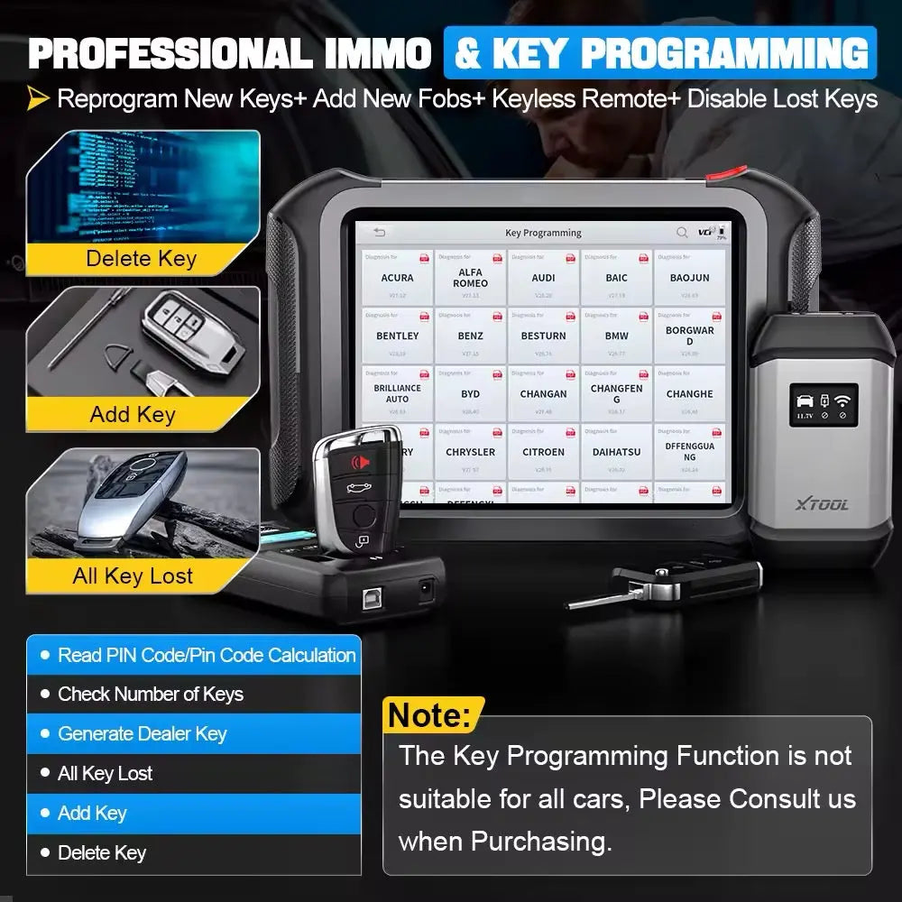 XTOOL D9S PRO D9SPRO Car Diagnostic Tools ECU Programming/Coding Automotive Scanner 42+ Services CANFD DOIP Topology PK D9 PRO QUANTUM OBD