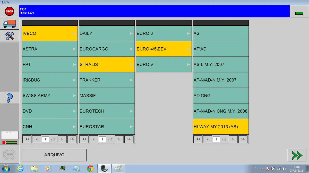Iveco truck diagnostic tool Iveco Eltrac Easy ECI diagnostic interface QUANTUM OBD