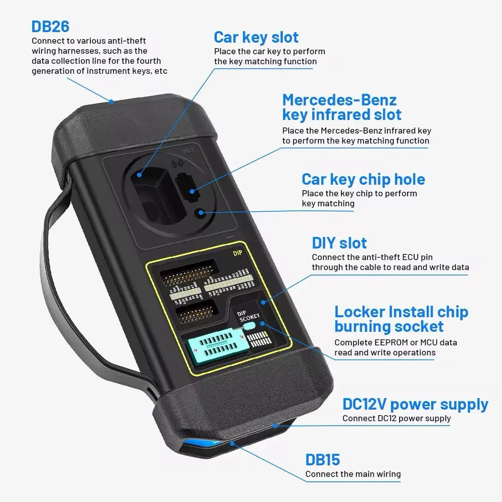 GENUINE LAUNCH X431 IMMO Plus X-PROG 3 Key Programming All System Car Diagnostic Tools Anti-Theft Programming 38 Reset EUC Coding CAN FD QUANTUM OBD