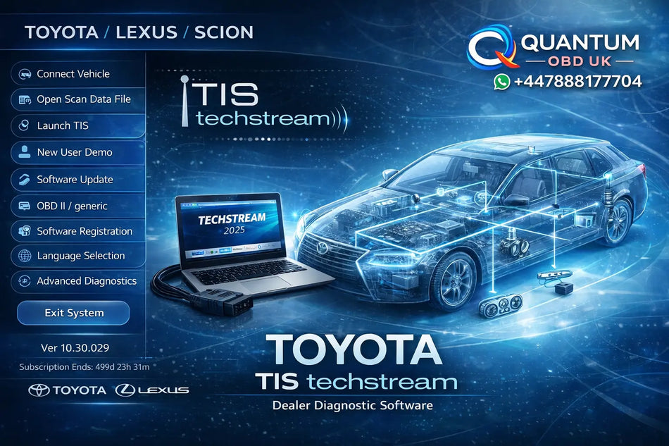 TOYOTA / Scion / LEXUS Techstream 2025 – Dealer Diagnostic Software (Windows) – Diagnosis • Service • Coding AUTO DIAGNOSTIC OBD2 SOFTWARES