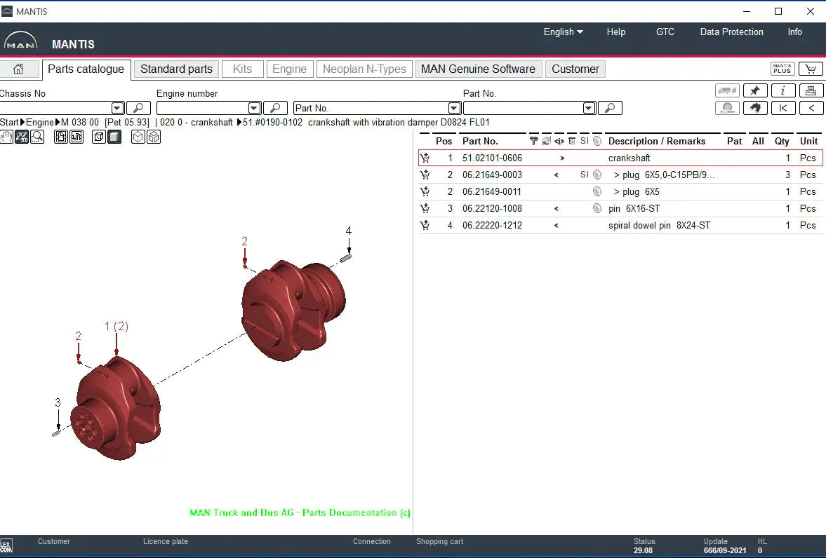 ✅ MAN Mantis EPC 08.2023 Electronic Parts Catalogue - Remote Install ( We install for you ) QUANTUM OBD