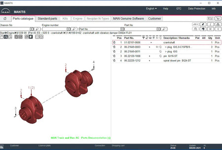 ✅ MAN Mantis EPC 08.2023 Electronic Parts Catalogue - Remote Install ( We install for you ) QUANTUM OBD