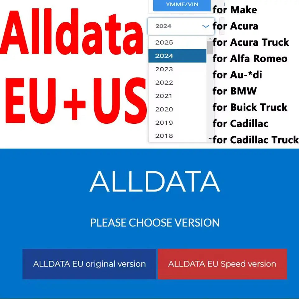 Alldata ALLDATA U.S. & EU Version – Full OEM Workshop Repair Software ...