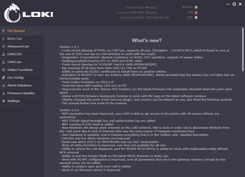 Loki Tesla Diagnostic Kit Programming Key QUANTUM OBD