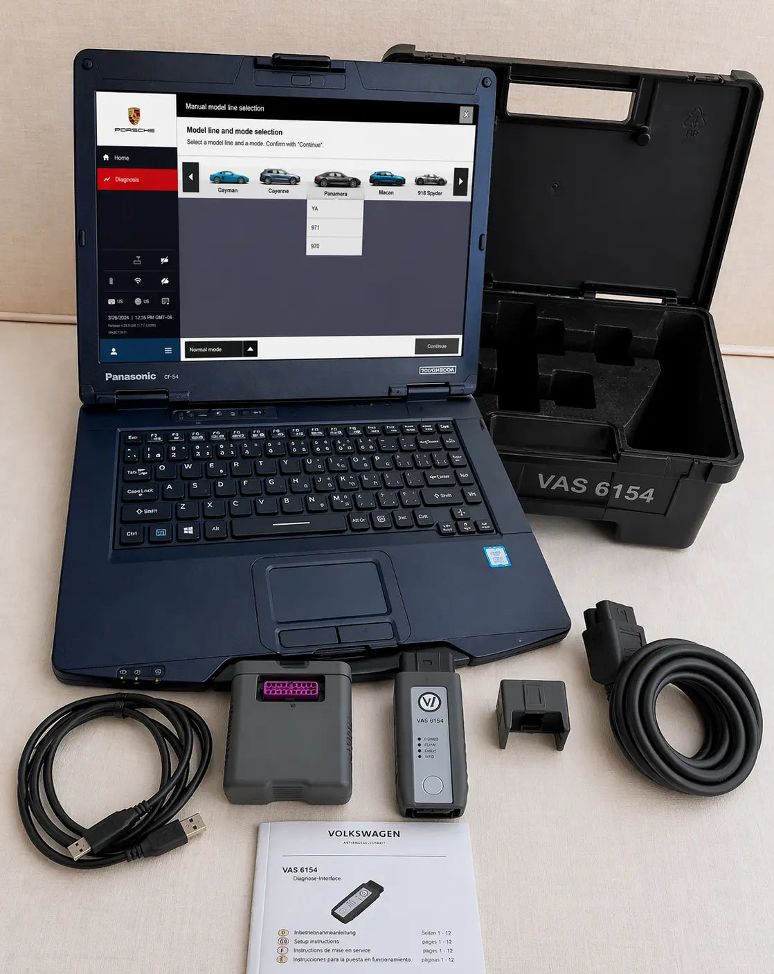 🔧 Panasonic CF-54 Full Kit + Porsche PIWIS 4 (Dealer Diagnostic System) QUANTUM OBD
