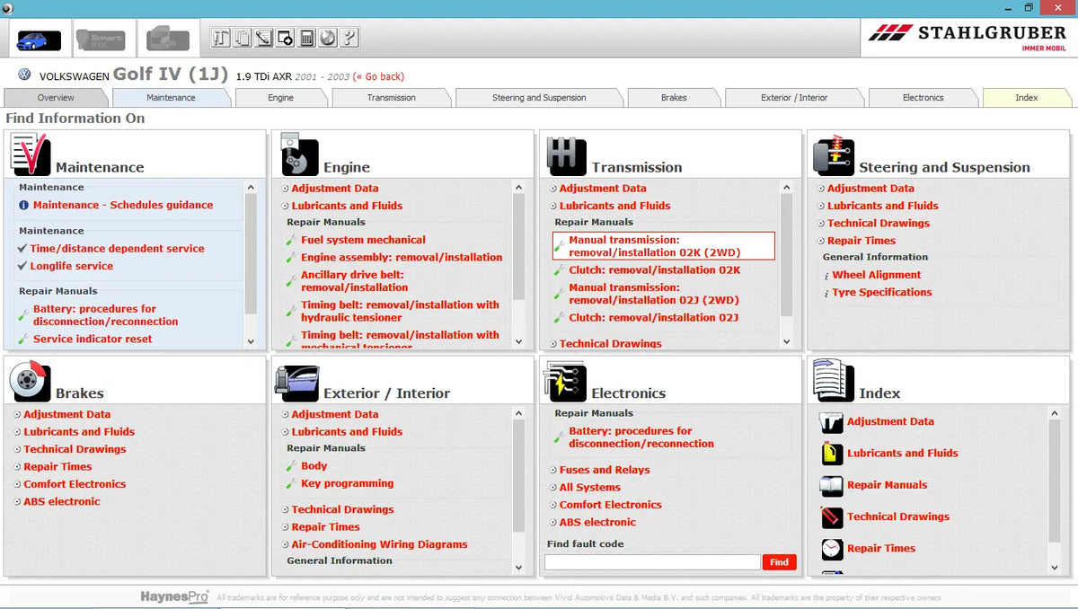 French Database Software 2019 HAYNES PRO French Language Garage Car Workshop Database – QUANTUM OBD