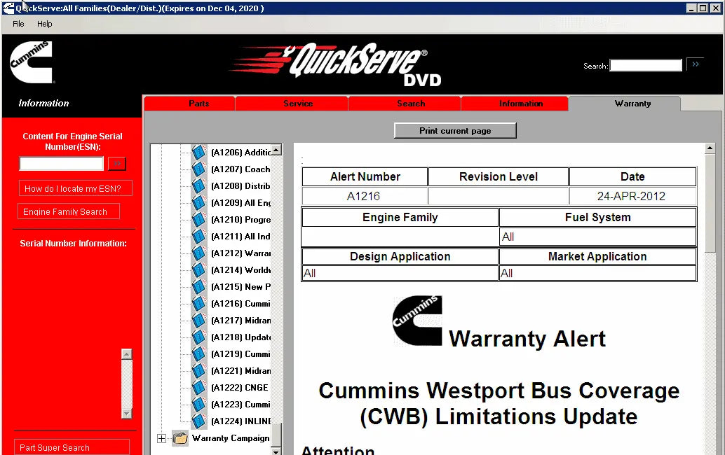 ✅ Cummins Quickserve 2017 Parts Catalog, Service & Information SOFTWARE Engines + REMOTE INSTALL AUTO DIAGNOSTIC OBD2 SOFTWARES