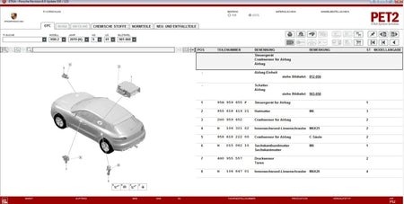 ✅ 2023 PET2 Porsche Electronic PARTS CATALOG EPC SOFTWARE PROGRAM SOFTWARE AUTO DIAGNOSTIC OBD2 SOFTWARES
