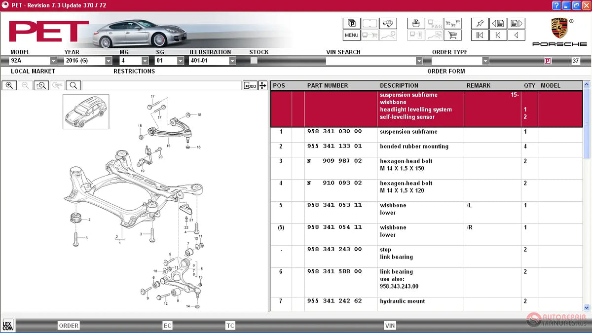 ✅ 2023 PET2 Porsche Electronic PARTS CATALOG EPC SOFTWARE PROGRAM SOFTWARE AUTO DIAGNOSTIC OBD2 SOFTWARES