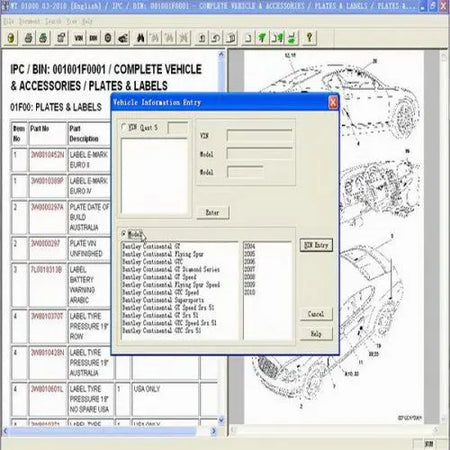 BENTLEY ASSIST EPC SOFTWARE PARTS CATALOGUE QUANTUM OBD