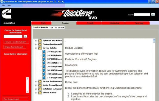 ✅ Cummins Quickserve 2017 Parts Catalog, Service & Information SOFTWARE Engines + REMOTE INSTALL AUTO DIAGNOSTIC OBD2 SOFTWARES